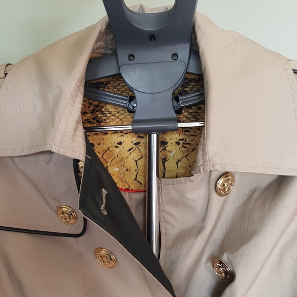 Steve Madden trench coat with faux leather detail - Picture 5 of 5